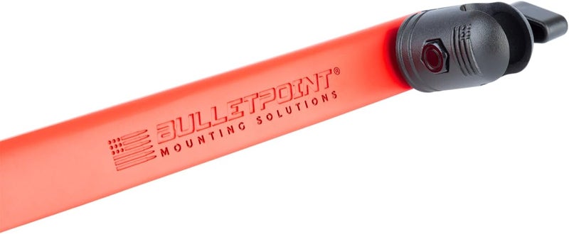 Bulletpoint Mounting Solutions Metal Grab Bar Insert Replacement with 2 Mounting Points Compatible with 2011-2018 Jeep Wrangler JK (Red) - Image 3